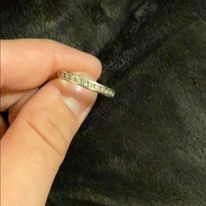 1/4 CT. T.W Diamond Channel band in 10k White Gold